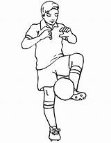 Coloring Soccer Pages Players Kids Popular Foot Library Clipart Player Coloringhome Comments Printable sketch template