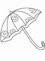 Umbrella Paraplu Fun Kids Coloring sketch template