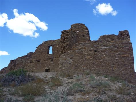 walls  pueblo del arroyo chaco culture national historical park  mexico