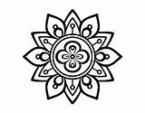 Mandala Lotus Flower Coloring Flor Para Coloringcrew Colorear Colorir Getdrawings Drawing sketch template