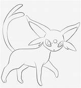 Umbreon Pokemon Pages Espeon Getdrawings Eevee Evolutions Pngkit sketch template