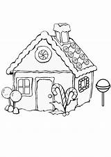 House Gingerbread Colouring Pages Kidspot sketch template