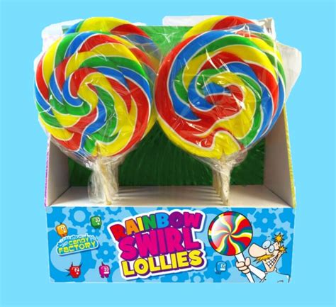big rainbow swirl lollipops posted sweets retro sweets