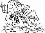 Coloring Toadstool Pages Getdrawings sketch template
