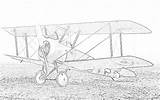 Coloring Pages Biplanes Camel Sopwith Filminspector sketch template