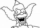 Simpsons Krusty Wecoloringpage Homer Raskrasil sketch template