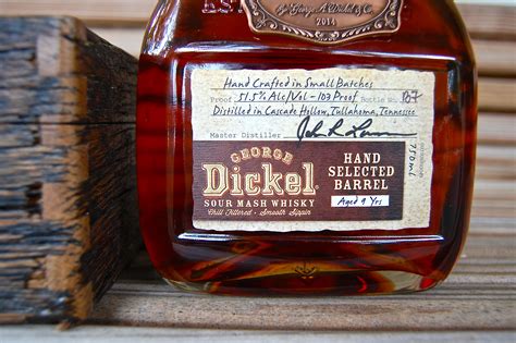 dickel hand selected single barrel  year review  tasting notes thirsty south