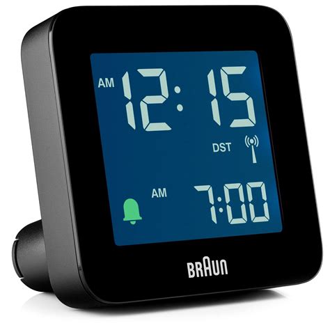 bc   dcf black radio controlled alarm clock braun ur
