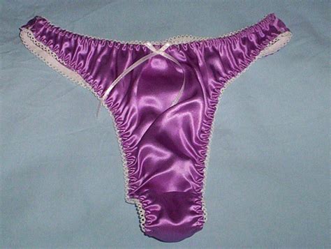 mauve pure silk satin thong in uk sizes 8 20 by tigerlizzylou