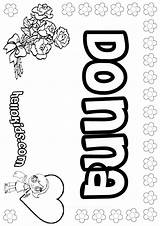 Anna Coloring Pages Color Name Hellokids Donna Names Sheets Print sketch template