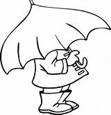 Umbrella Coloring Printable Clipart Template Kid Kids Cliparts Pages Library sketch template