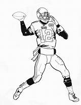 Patriots Brady Tom Coloringfolder Getdrawings sketch template