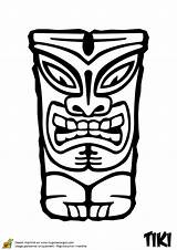 Tiki Coloriage Peur Imprimer Koh Lanta Totem Tahitienne Masque Hugolescargot Rigolo Tahiti Coloriages Ccm2 Depuis sketch template