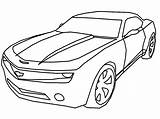 Camaro Coloring Pages Chevy Drawing Chevrolet Outline Camaros Car Sketch Easy Print Clipart Printable Drawings Bow Tie David Cool Color sketch template