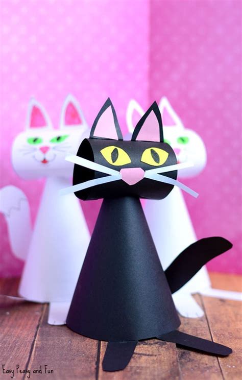 paper cat craft template paper cat craft crafts fun crafts