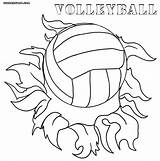 Volleyball Coloring Pages Court Printable Print Getdrawings Drawing sketch template
