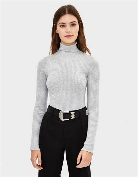 pin  aleksandra  bershka   high neck sweater sweaters knitwear sweaters