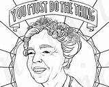 Eleanor Roosevelt Coloring Pages Angela Drawing Printable Davis Portraits Obama Michelle Colouring Adults Getdrawings Feminist Lady First Getcolorings Sheet Pdf sketch template