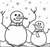 Snowman Coloring Pages Printable Getcolorings sketch template