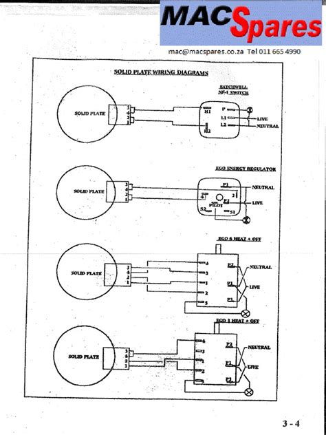 stove solid plate wiring diagrams
