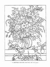 Coloring Pages Blank Flower Paintings Own Color Great Dover sketch template