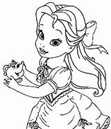 Coloring Potts Mrs Belle Pages Princess Disney Young Holding Print Lumiere Getcolorings Kids Girls Getdrawings Color Choose Board Button Through sketch template