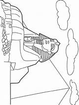 Sphinx Wereld Wonders sketch template