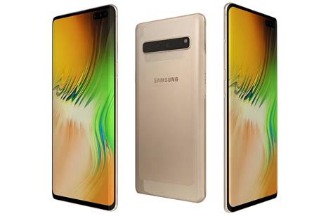 Samsung Galaxy S10 5g Royal Gold 3d Model Cgtrader