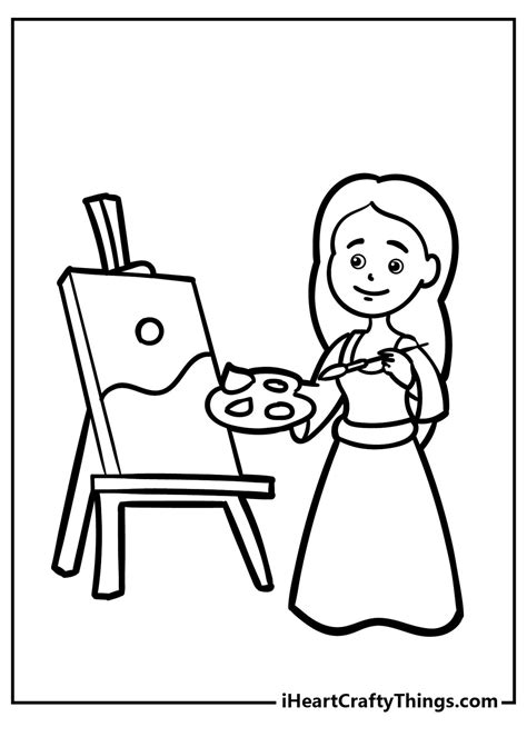 painting coloring pages   printables