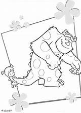 Inc Coloring Boo Monsters Sulley Pages Color Tail Monster Disney Et Para Colorear Sully Printable Pulls Print Monstres His Book sketch template