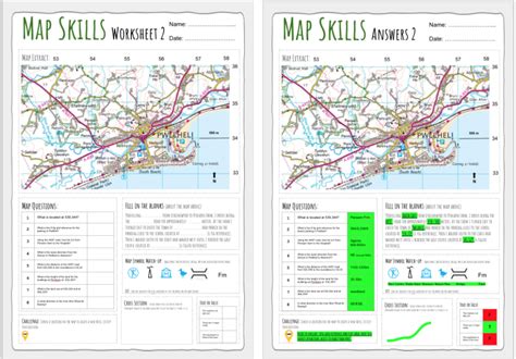 map skills worksheets kindergarten