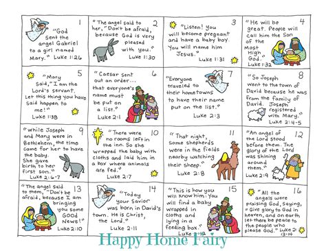 bible verse advent countdown  kids  printable happy home fairy