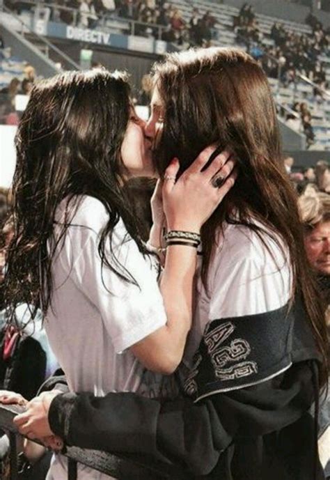 Lesbians Kissing At Sport Stadium