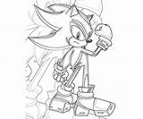 Shadow Sonic Pages Coloring Hedgehog Generations Skill sketch template