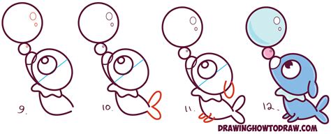 How To Draw Cute Kawaii Chibi Popplio From Pokemon Sun And