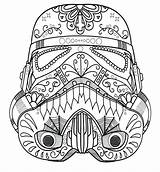 Darth Vader Mask Coloring Printable Getcolorings Wars Star sketch template