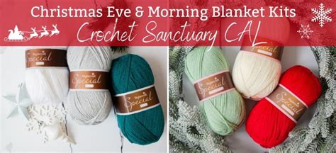 crochet sanctuarys christmas cal blanket kits  knitting network