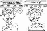 Coloring Subtraction Pages Library Addition Mix Subtract Add sketch template