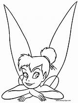 Tinkerbell Coloring Pages Drawing Book Pan Peter Disney Games Color Books sketch template