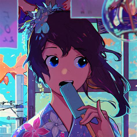 be23 girl face anime art illustration wallpaper