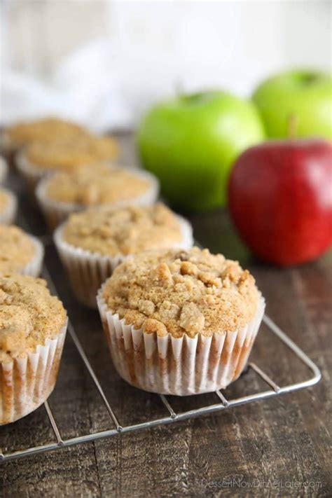 Apple Cinnamon Muffins With Crumb Topping Dessert Now Dinner Later