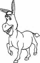 Shrek Donkey Coloring Waiting Pages Wecoloringpage sketch template