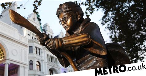 harry potter statue unveiled in leicester square as odeon plays films