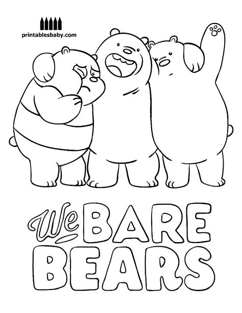 image result   bare bears coloring pages printable