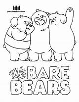 Bear Coloring Pages Bears Bare Cartoon Baby Printables Disney Print sketch template