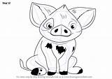 Moana Drawing Pua Draw Easy Disney Coloring Pig Step Face Template Drawings Pages Sketch Drawingtutorials101 Cartoon Tutorials Ru Colouring Learn sketch template