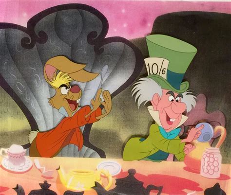 Animation Collection Mad Hatter And March Hare Cels From Alice In
