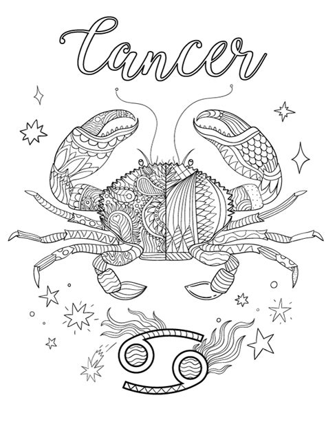 printable zodiac coloring pages  adult coloring pages adult