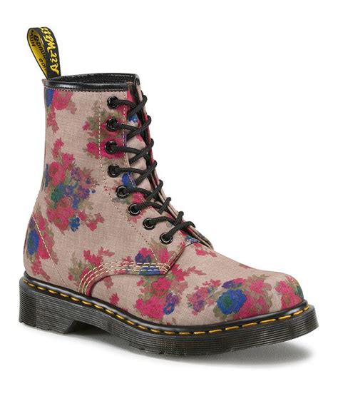 dr martens taupe floral castel boot  zulily today sock shoes cute shoes