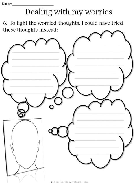 anxiety anxiety worksheets